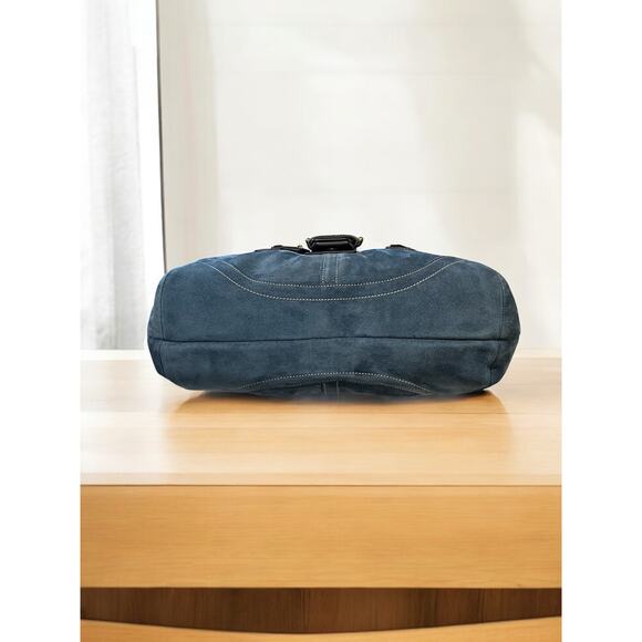 Vintage Coach 9507 Soho Suede Flap Satchel & Wristlet - Picture 5 of 14